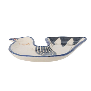 Тарелка сервировочная Bloomingville "Trudy", микс с голубым